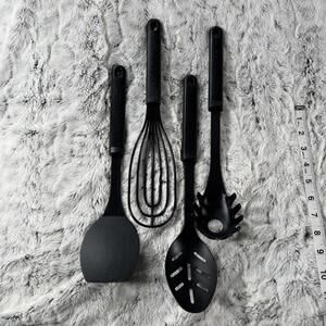 Calphalon‎ Utensil Set Spatula Flat Whisk Skipper Slotted Spoon Spaghetti 14"